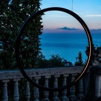 Artemide "O" Suspension LED Outdoor Lamp with Diffused Light by