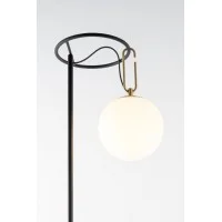 Artemide nh 22 Floor Dimmable Lamp with Glass Ball By Neri & Hu