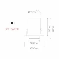 Beneito Faure Nano Oxo Mini Adjustable Recessed LED Spotlight