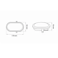 Lampo Plafoniera 6W LED Ovale Da Parete O Soffitto per Interno