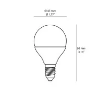 FAI Lampadina G45 Mini Ball LED E14 5W 100-240V 470Lm