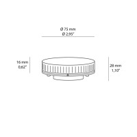 Duralamp Duradisk Lampadina LED GX53 7W con Schermo Satinato