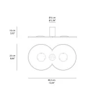 Rotaliana Collide H1 Lampada LED da Parete Applique a Luce