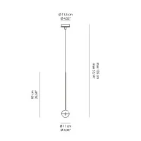 Cini & Nils Convivio Sopratavolo LED Suspension Lamp with Cini & Nils Convivio Sopratavolo LED Suspension Lamp with