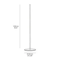Artemide Supporto con Base Rotonda Ø330 mm per Tolomeo Floor in