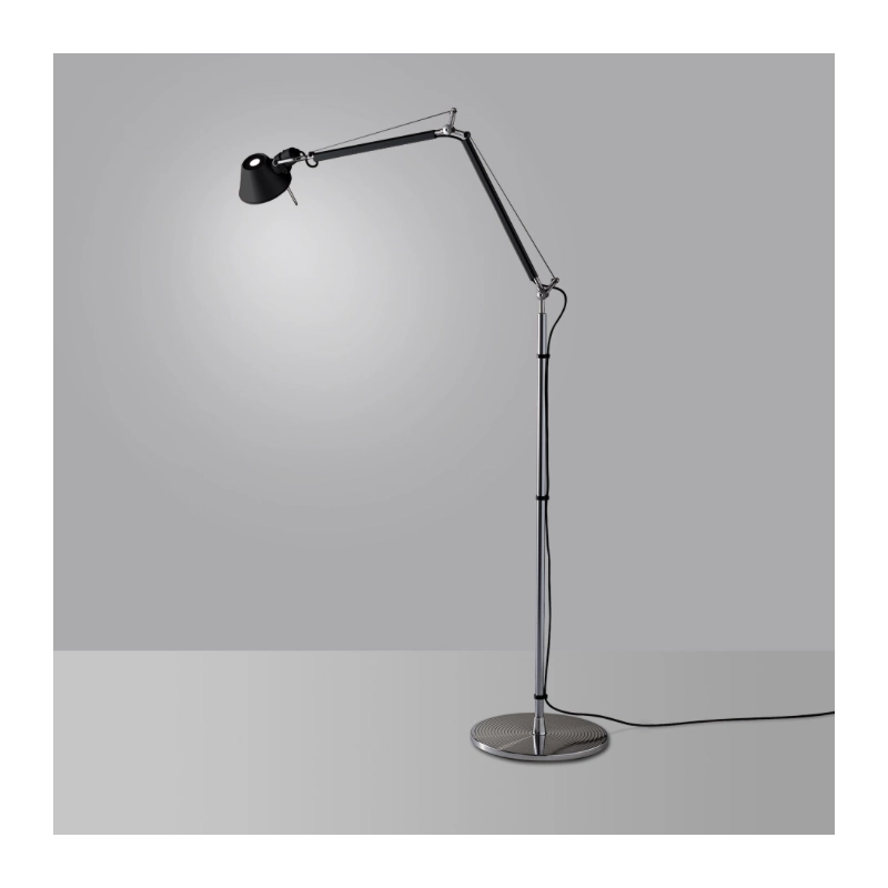 Artemide Tolomeo Floor Black Floor Lamp