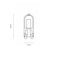 Flos Lampadina Bispina G9 LED 2W 240Lm 220-240V 2700K Luce Calda