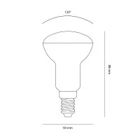 Flos Lampadina R50 E14 LED 4W 360Lm 270K Vetro Cromato e
