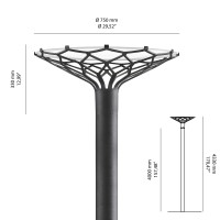 Louis Poulsen LP Nest LED Pole Head for Outdoor Floor Lamps