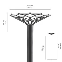Louis Poulsen LP Nest Testa-Palo a LED per Lampioni da Terra