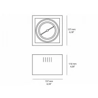 Logica Frameless 111 Faretto per LED Da Incasso GU10 Regolabile