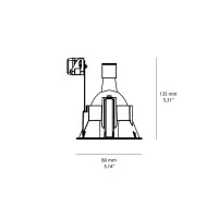 Flos F80 Fixed Recessed Spotlight GU10 100-240V Symmetrical
