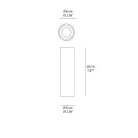 Ideal Lux Look PL1 Lampada LED GU10 Cilindrica Da Soffitto