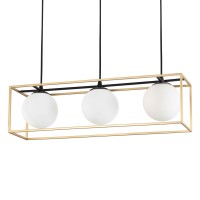 Ideal Lux Lingotto SP3 Suspension Lamp with 3 Lights for Indoor