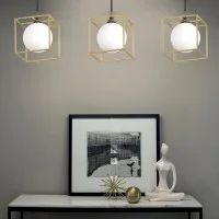 Ideal Lux Lingotto SP3 Single Suspension Lamp with 3 Lights for