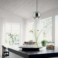 Ideal Lux Mr Jack SP1 Single Spherical LED Suspension Lamp for