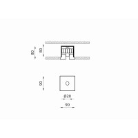 Buzzi & Buzzi Genius Basic LED Faretto da Incasso Quadrato