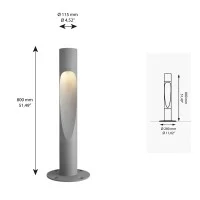 Louis Poulsen Flindt Bollard LED Floor Lamp for Outdoor by