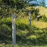 Louis Poulsen Flindt Bollard 1100 Lampada Paletto da Terra a Louis Poulsen Flindt Bollard 1100 Lampada Paletto da Terra a