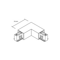 Maytoni L-Joint Connector for Single-Phase Surface Track System