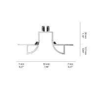 Logica Onda Incasso Recessed White Retractable Profile in Logica Onda Incasso Recessed White Retractable Profile in