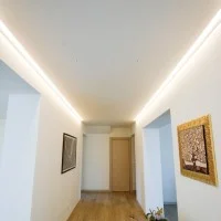 Logica Onda Incasso Recessed White Retractable Profile in Logica Onda Incasso Recessed White Retractable Profile in