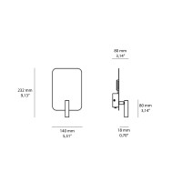 Logica Aurora Adjustable Wall LED Lamp for Indoor with Double Logica Aurora Adjustable Wall LED Lamp for Indoor with Double