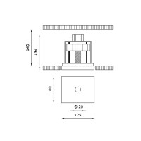 Buzzi & Buzzi Genius LED Faretto da Incasso Rettangolare