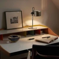 Oluce Mini Coupè Adjustable and Directable LED Table Lamp