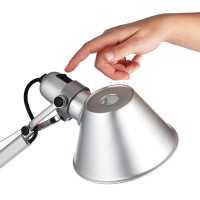Artemide Tolomeo Floor Doppia Alluminio Lampada da Terra a Due