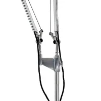 Artemide Tolomeo Floor Double White Lamp with Two Adjustable