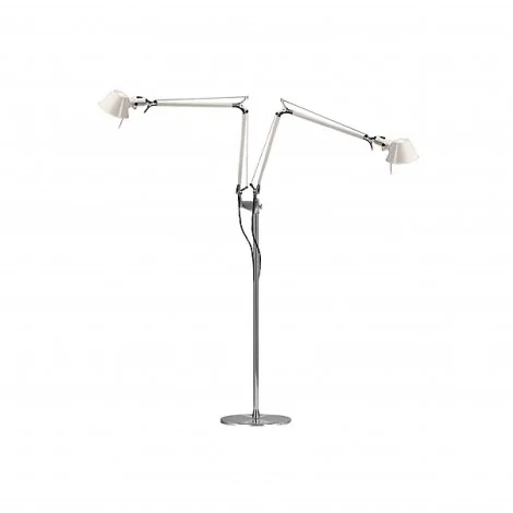 Artemide Tolomeo Floor Doppia Bianca Lampada da Terra a Due