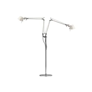 Artemide Tolomeo Floor Doppia Bianca Lampada da Terra a Due