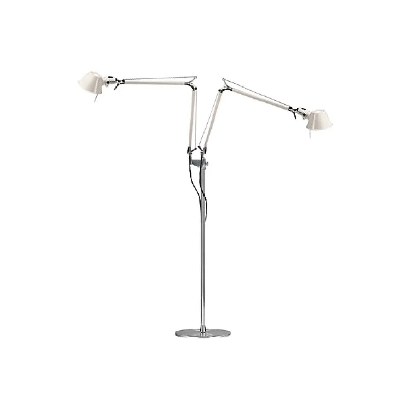 Artemide Tolomeo Floor Doppia Bianca Lampada da Terra a Due