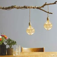Daylight Micro LED string wire Globe Bulb E27 2W 2000K 40Lm with