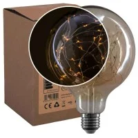 Daylight Micro LED string wire Globe Bulb E27 2W 2000K 40Lm with