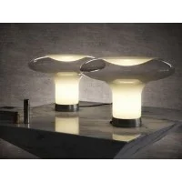 Artemide Lesbo Table Lamp in Murano Glass Vintage Style for