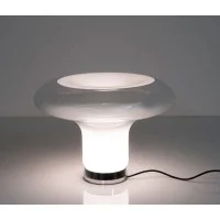 Artemide Lesbo Table Lamp in Murano Glass Vintage Style for