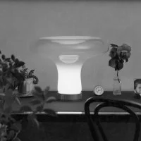 Artemide Lesbo Lampada da Tavolo in Vetro Murano Stile Vintage