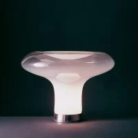 Artemide Lesbo Table Lamp in Murano Glass Vintage Style for