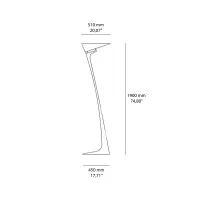 Artemide Montjuic Floor Lamp with Indirect Light for Indoor by