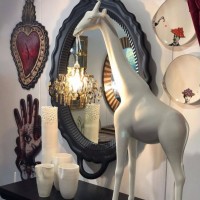 Qeeboo Giraffe In Love XS 100 cm Giraffa con Lampadario a LED