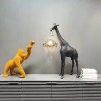 Qeeboo Giraffe In Love XS 100 cm Giraffa con Lampadario a LED
