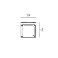 Logica Titano Evo Bi-Emission LED Wall Lamp for Outdoor Double