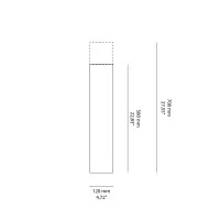 Logica Titano Evo Pole Accessory Bollard Anthracite for Outdoor