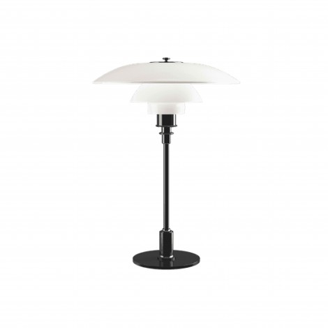 Louis Poulsen PH 3½-2½ Glass Table Lamp with Diffused Light for
