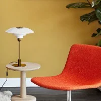 Louis Poulsen PH 3½-2½ Glass Table Lamp with Diffused Light for