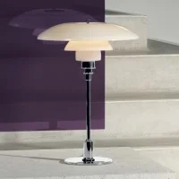 Louis Poulsen PH 3½-2½ Glass Table Lamp with Diffused Light for