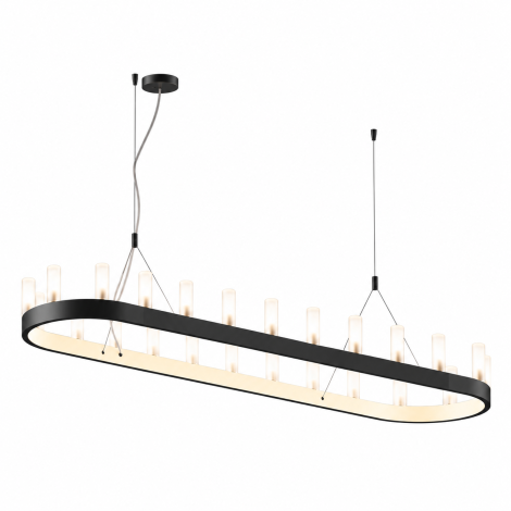 Fontana Arte Chandelier Ovale suspension lamp