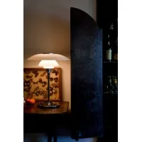 Louis Poulsen PH 4½-3½ Glass Lampada da Tavolo Cromo a Luce